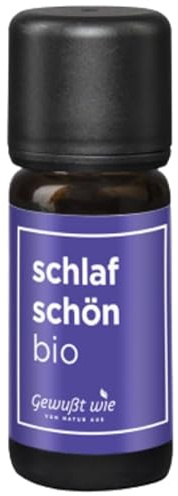 Gewußt Wie Bio Öl „Schlaf Schön“ | Ätherische Ölmischung Mit Lavendel & Vanille | 100% Naturreines Ätherisches Öl | Beruhigender Duft Für Aromatherapie & Diffuser | Vegan | 10 ml