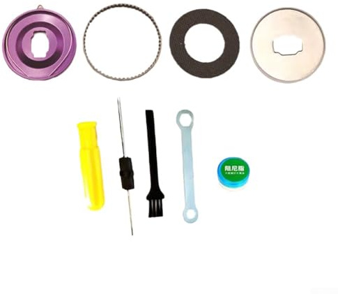 Oniissy Wassertropfen-Rad-Modifikationszubehör für DAIWA CC80 CR80 5. Generation, Drag Click Bremsalarm, Teile mit Aluminiumplatte, für Ringgetriebe, Bremsbeläge, Abdeckplatte