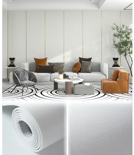 YXXSDP Wandverkleidung Selbstklebend Selbstklebende Tapete in Leinenoptik, TV-Hintergrund fürs Schlafzimmer, strapazierfähige Wandaufkleber zum Abdecken von Mängeln(Style 3)
