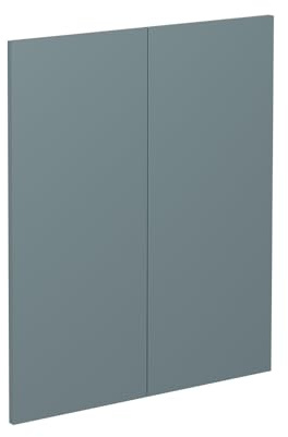 Vicco Küchenfront R-Line, Blau-Grau, 59.2 x 71.3 cm Möbelfront für den Unterschrank, passend für R-Line Küchenschränke zur einfachen Montage