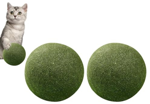 2pcs Large Catnip Balls, 10cm Giant Catnip Ball Toy | Healthy Lickable CatnipBall Toys, Cat Interactive CatnipsToys, CatnipToy For Cats, Kitten Lick Toy For Outdoor Indoor Cats