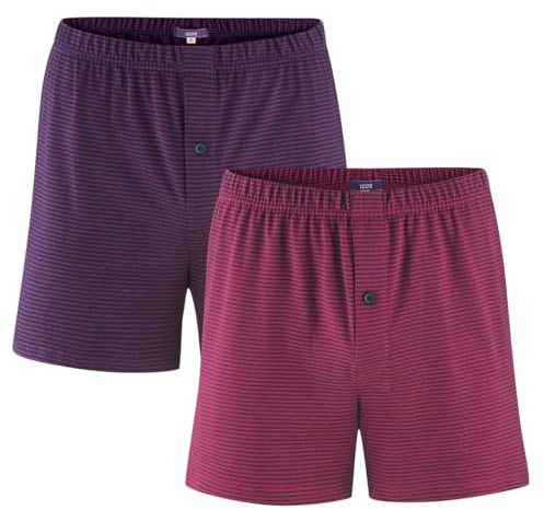 Living Crafts - Ben | Boxer-Shorts - Lockerer Schnitt, Weites Bein, Keine Seitennähte, Schmale Knopfleiste, Komfortabler Bund, 100% Bio-Baumwolle