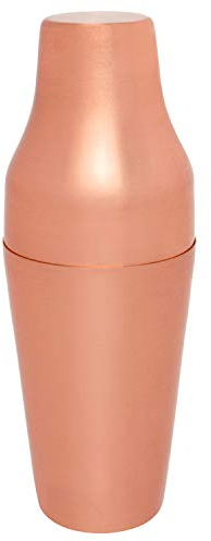 PIAZZA Cocktail Shaker a 2 Pezzi - in Acciaio Ramato, 600 ml