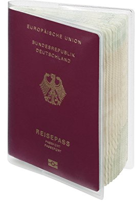 Durable Schutzhülle (für Reisepässe, ab März 2017) 10 Stück, transparent, 214319