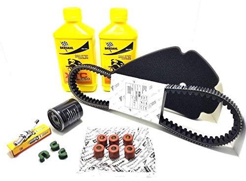 KIT TAGLIANDO BARDAHL OLIO FILTRI CANDELA CINGHIA RULLI BEVERLY 250 300
