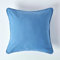 HOMESCAPES Housse de Coussin Uni Bleu foncé en 100% Coton, Housse de Coussin 30x30 cm