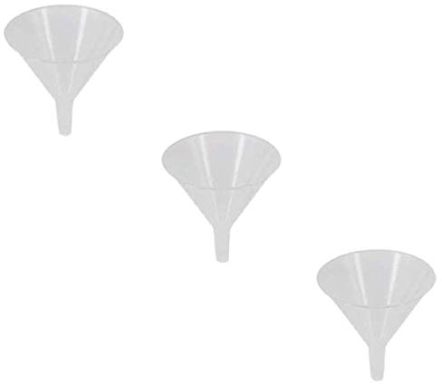 Plastic Funnel 2 inch Diameter for General Purposes, Lab Car Kitchen Art Home Tools, Liquids Sand - Set of 3