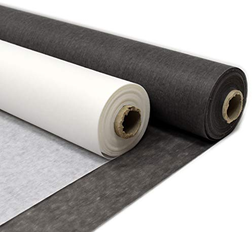 MAGAM-Stoffe Bügeleinlage Einlagestoff zum aufbügeln Vlieseline Industriestandard Meterware 50cm (Anthrazit)
