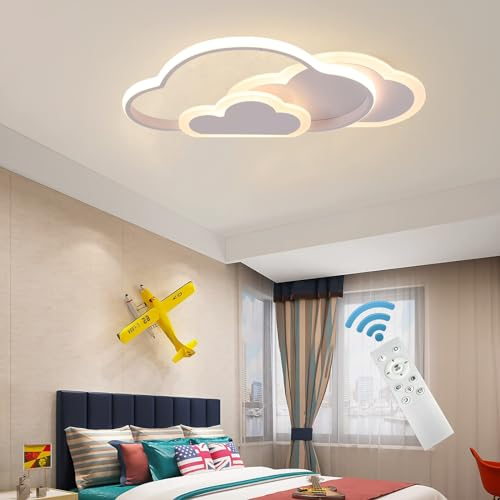 GHiycotdl Deckenlampe Kinderzimmer, Dimmbar 3000-6500K Moderne Leuchte Lampe Kinderzimmer für Wohnzimmer Schlafzimmer Flur und Kinderzimmer 42cm
