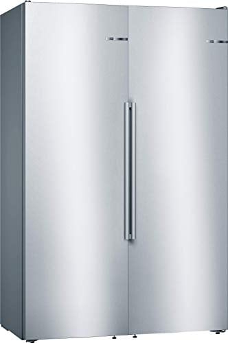 Bosch KAF95PIEP Europäischer Side-by-Side Kühlschrank, 186 x 120 cm, 300L Kühlen & 242L Gefrieren, VitaFresh pro 3x längere Frische, NoFrost nie wieder abtauen, EasyLift flexible Glasplatten