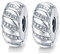 MEETCCY Charm distanziatore a clip in argento Sterling 925 con cristallo blu e bianco, compatibile con braccialetti europei, Argento sterling Cristallo Argento Sterling, cristallo
