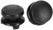 ASHATA 2Pcs Thumb Grip Thumbstick pour PS5, 3D Texture Thumbstick Soft Silicone Cover Grip Stick Joystick Controller Gamepad Key Cap pour PS5(Noir)