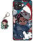 Staremeplz Hülle für iPhone 12 Anime Handyhülle [Mit Schlüsselbund] Cartoons Silikon Sanft Bumper Case Hülle für iPhone 12