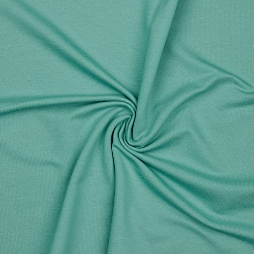 French Terry Uni Meterware Tex + GOTS zertifiziert über 50 Farben zur Auswahl Sweat (014 I Altgrün, 50 x 150cm)