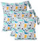 CeeKii Wet Dry Cloth Windeltaschen 3er Pack waschbare Reisetaschen, wasserdichte Nasstasche, wiederverwendbare Baby Pool Sporttasche für Badeanzüge und nasse Kleidung mit Reißverschlusstasche