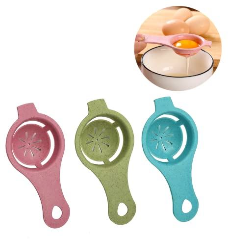 RUITASA 3-teiliges Eigelb- und Weiß-Trenner-Set – Weiß, Trennwand, Köche & Bäckerwerkzeug