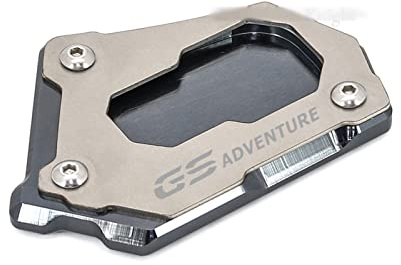 HSSM Seiten Für BMW R 1200 GS LC R1200GS ADV R1250GS Adventure R 1250 GS CNC Seitenständer Vergrößern Verlängerung Motorradständer (Color : Titanium GS ADV)