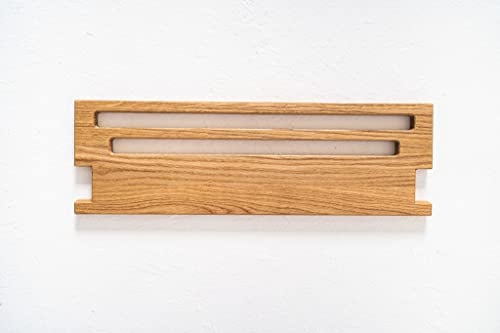 Kleiderleiter Abstandsregal RB2 Eiche, für Kleiderständer Natur, Kombi- und extra Lange Leiter, erhältlich Eiche, Buche, Nussbaum, Zirbe, Maße: 47 x 14,8 x 2 cm (Ausführung Eiche)