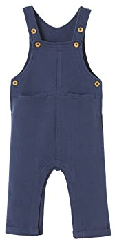 Vertbaudet Jungen Baby Latzhose aus Sweatware marine 74