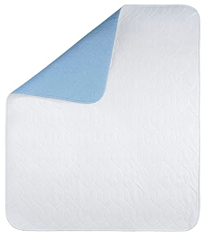 SEGUNA Waschbare Bettschutzeinlage, 75x90 cm, 4-lagig, Inkontinenzunterlage, wasserdicht, Bettschutzauflage, Inkontinenzauflage, Matratzenauflage