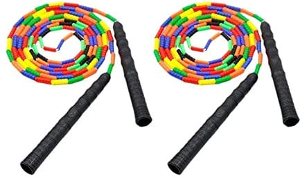 Jump Rope Skipping Rope Jumping Rope Adjustable Fitness Workout Skipping Rope 2 Pack Double Dutch Jump Rope 5M Long Jump Rope DIY Jump Rope Jumprope Jump Ropes (blue : A)