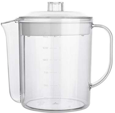 Luxshiny Sauciere Fettabscheider mit Filtersieb, 1500 ml, Glas-Saucentrenner, Speiseöl, Aufbewahrungsdose mit Messung, Öltrennschüssel, Suppentrenner, geteilter Topf für Küche, Restaurant