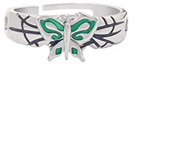 flowereyes Trendy Anime JOJOs Bizarre Adventure Kujo Jotaro Ringe Karneval Halloween Party Dekoration Verstellbar innerhalb einer Reihe Ringe Jolyne Cujoh Cosplay Requisiten für Männer Frauen