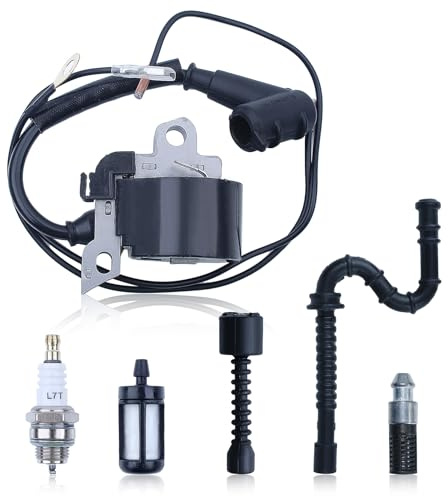 Gubeter Zündspule Zündkerzensatz, für Stihl Ms380 024 026 028 029 Ms240 Ms260 Ms290 Ms360, 0000 400 1300