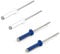 Kit 4 rivets pour fixation plaque d'immatriculation scooter moto quad, 2 rivets bleus et 2 rivets blancs pour plaques d'immatriculation