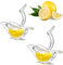 QHFlashbuy Presse Citron 2 Pièces Presse Agrumes Manuels,Presse Agrumes Tranche de Citron,Transparent Presse Citron Presse-Agrumes pour Citron Orange Cuisine Bar