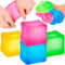 4Pcs Stressball für Kinder und Erwachsene, Anti Stress Bälle Fidget Toys, Fidget Cube Stress Spielzeug, Squishy Quetschball Anti Stress Spielzeug für Jungen-Mädchen