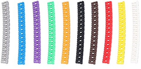 Wire Marker, 150 Pcs Cable Marking Gadget, Colored Coded Label Marker, Wire Tag Clip for 2mm Electrical Ethernet Cable,Other Home, Cable Ties