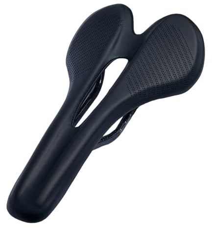 Carbon Fahrradsattel, extrem leicht, Sattel für Rennrad, Mountain-Bike, MTB, Gravel-Bike, schwarz, leicht gepolsterter Carbonsattel