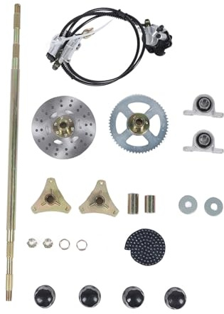 Go-Kart-Hinterachsen-Montagesatz, Metall Go-Kart-Hinterachsen-Kit Go-Kart-Achsen-Kit Einfache Installation für 50 70 90 ATV-Quads