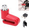 Bloccadisco Moto,Lucchetto Moto Antifurto,Blocca Disco moto con 2 Chiavi,Per biciclette,Porte di vetro del negozio,Impermeabile,Rosso