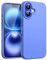 JETech Liquid Silicone Case for iPhone 16 6.1-Inch, Silky Soft Touch Full-Body Protective Phone Case, Anti-Scratch Shockproof Cover with Microfiber Lining (Ultramarine)