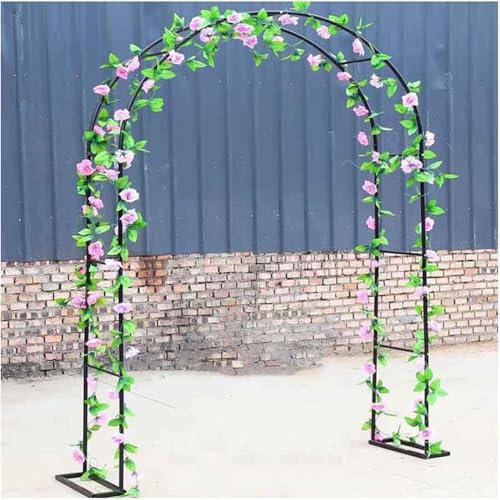WCQSYY Arco De Jardin para Plantas Arco De Hierro Forjado para Plantas Trepadoras Arco De Rosales para Plantas Trepadoras,Blanca,W3.5M*H2.2M