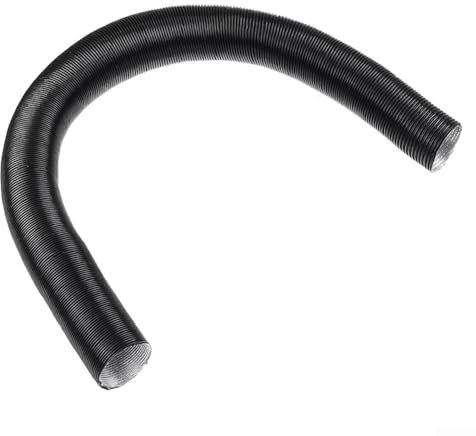 Eawfgtuw Flexibler Aluminium-Luftkanalschlauch, 60–300 cm, für Diesel-Standheizung, 75 mm Durchmesser, hitzebeständiges Rohr für 5 kW, für Webasto für Dometic-Heizungen, Schwarz (300 cm)