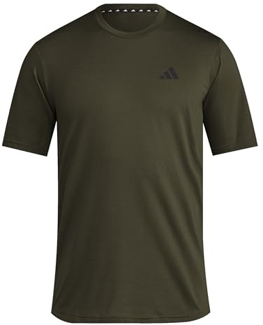 adidas Men's Train Essentials Feelready Training Tee, Night Cargo/Black, S