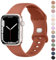Strap for Apple Watch Straps 42mm 41mm 40mm 38mm for Women Men, Soft Silicone Sport Band for iWatch Series 10 9 8 7 SE 6 5 4 3 2 1 Ultra (Brown,38mm/40mm/41mm/42mm(Series 10))