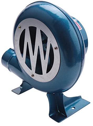 Ventilador de barbacoa de forja de carbón con manivela para cocinar al aire libre y acampar