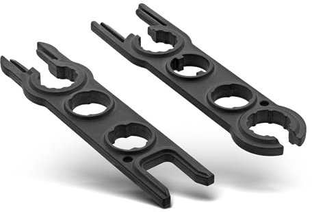 InLine Montageschlüssel für MC4 / PV4 Solarstecker, 2er Set, robust & langlebig, effiziente Installation, 94103