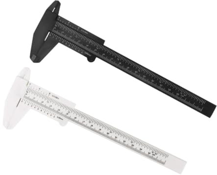 2 Stück 150mm 0, 5mm Kleiner Messschieber aus Abs Kunststoff