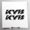 Aufkleber-Set kompatibel mit KYB Gabeln | Aufkleber für Motorrad Gabel | Vinyl Aufkleber EINFACH ANZUBRINGEN UV-Druck | Stickersland® (schwarzer Druck)