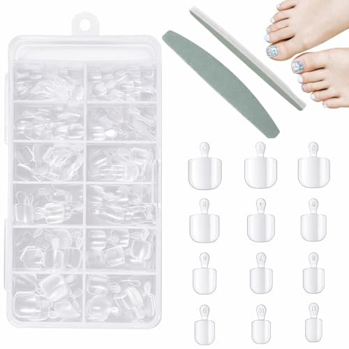 IEBTAWN 240 Pièces Capsule, 12 Tailles Faux Ongles, Et Une Lime Polissante, Cercueil Ultra Court Transparent Couverture Complète, Avec Valise De Rangement, Pose Capsule Pour Diy Nail Art