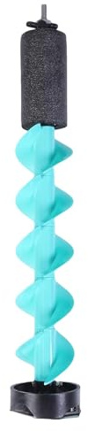 Asixxsix 5-Zoll-Eisbohrer, Leichter, Robuster, Rostfreier Elektrobohrer aus Nylon mit Schwimmendem Rohrdesign und Klingenschutz, Zum Bohren Dicker Eisschichten in Tiefem Wasser