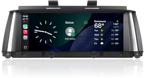 Aggiornamento TouchScreen compatibile con il sistema NBT BMW X3 X4 F25 F26 2013-2016 con CarPlay Wireless e Android Auto, mantiene iDrive/CD/Radio di fabbrica, avvio 2 s basato su Linux, Plug & Play