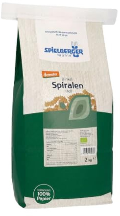 Spielberger Mühle Dinkel Spiralen, hell, demeter, 2kg