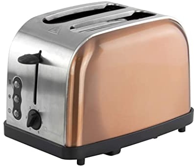 SQ Professional Gems Legacy Toaster 2 Slice with High-Lift and Wide Slots -High Lift Function - Reheat, Defrost, Cancel, Removable Crumb Tray -900W -Stainless Steel (Axinite)