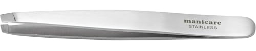 Manicare Precision Tweezer, Surgical Grade Stainless Steel, Ultra Fine Tips, Precision Plucking, Eyebrow Tweezing, Removes Unwanted Hair, Facial Hair, Shapes Brows, Professional Beauty Tool